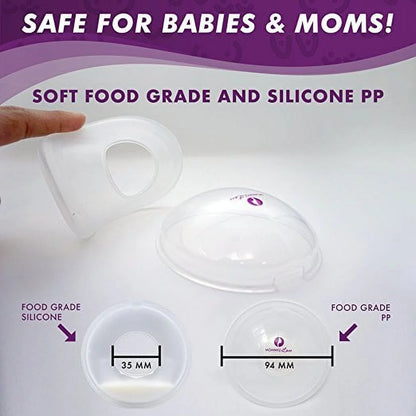 Breast Shell & Milk Catcher for Breastfeeding Relief, 2 Pack