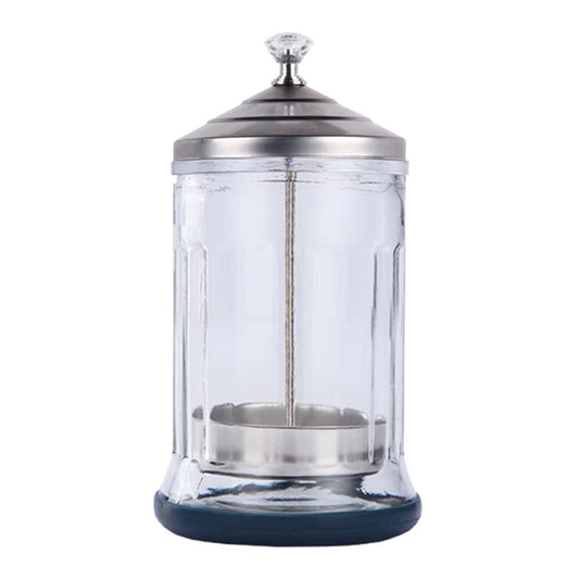 Barber Maintenance Cleaning Glass Disinfecting Sanitizing Jar Small/ Large
