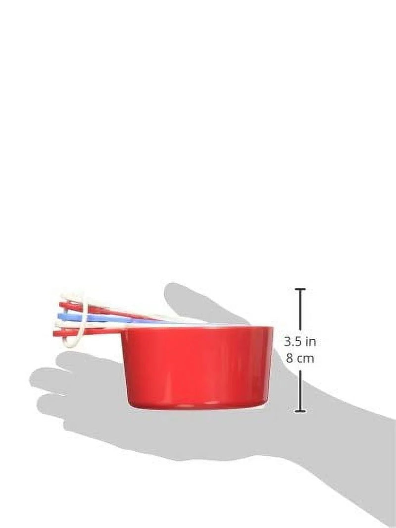 Ultimate 19-Piece Measuring Cup and Spoon Set Red/Gray/White