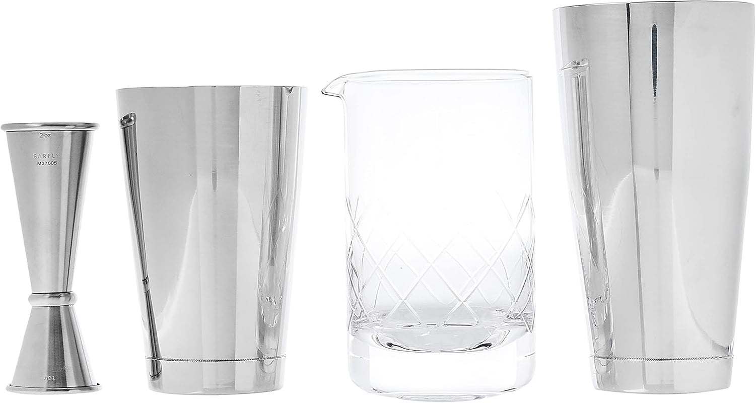 Essential Deluxe Mixing Cocktail Kit, Stainless Steel (M37131)