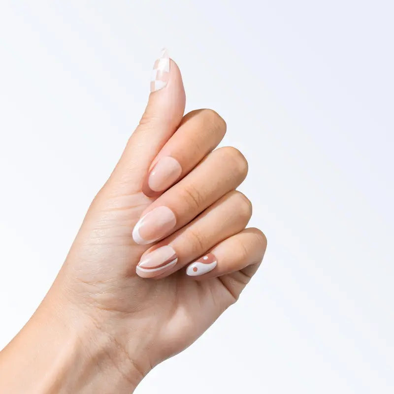 S'More - Signet Beauty Press on Nails, Long Lasting Short Almond Nail Manicure Kit