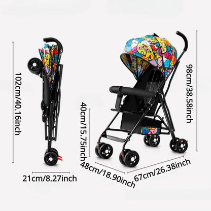 Lightweight Foldable Baby Stroller