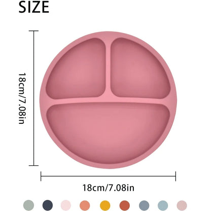 Baby Silicone Plate Spoon Set