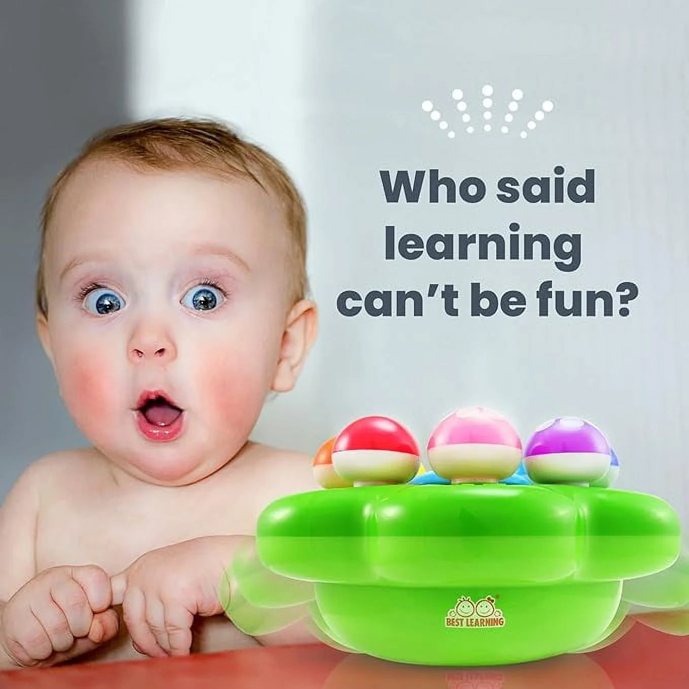 Mushroom Garden Music Toy for Infant Toddler 1 2 3 Year Sing and Learn Color and Number
