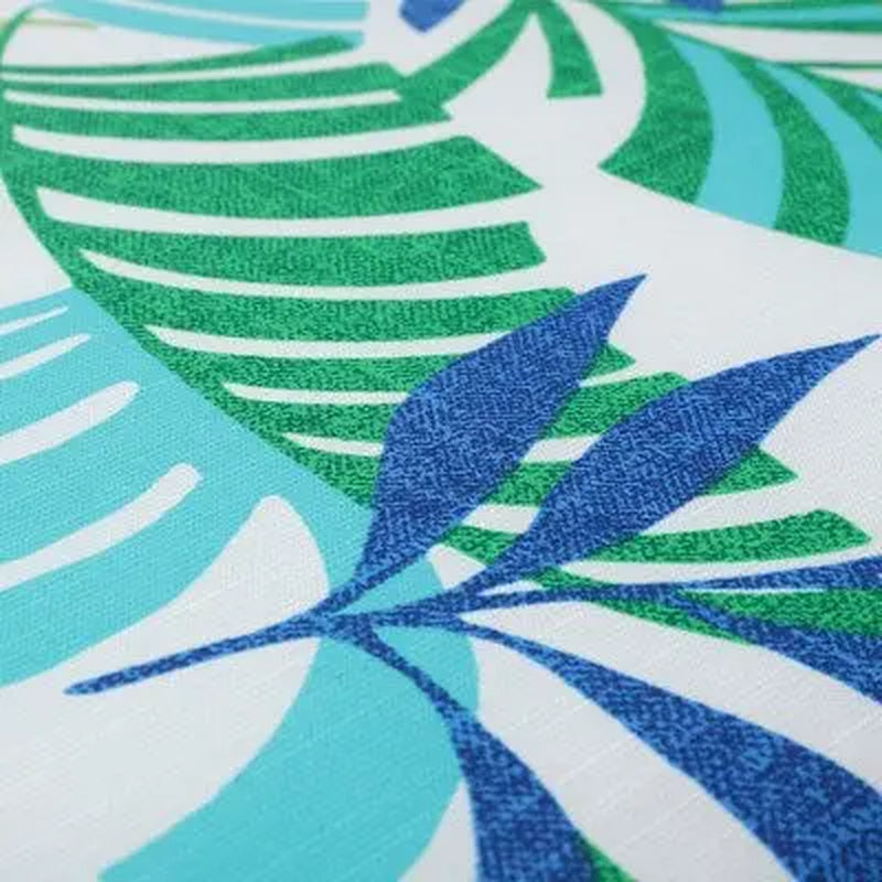 Set of 2 Islamorada Outdoor/Indoor Reversible Chair Pads Blue/Green - Pillow